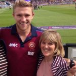 David Willey with his mother