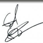 Ed Skrein signature image.