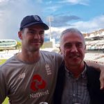 James Anderson with his father Michael Anderson