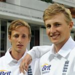 Joe Root with his brother Billy Root