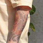 Jon's left hand tattoo