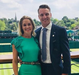 Jos Buttler with his wife Louise Buttler