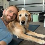 Kane with his pet dog image.