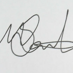 Mitchell Santner Signature image.