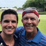 Robbie Amell with his father Christopher Amell