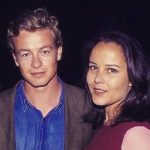 Simon Baker with wife Rebecca Rigg old image
