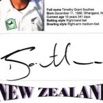 Tim Southee signature