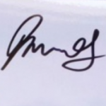 Tom Blundell signature image.