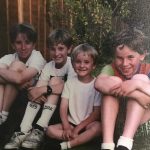 Tom and his brothers chilhood image.