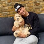TomCurran with his pet dog Simba