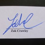 Zak Crawley signature