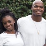 Adrian Peterson with daughter Adeja Peterson