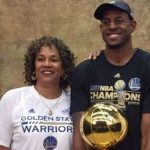 Andre Iguodala and his mother Linda Shanklin