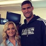Brook Lopez with his girlfriend Hailee Strickland