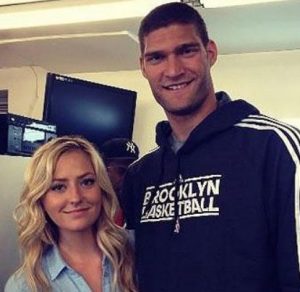 Brook Lopez with his girlfriend Hailee Strickland | Celebrities ...