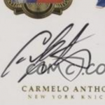 Carmelo Anthony signature