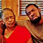 DeAndre Jordan with his grandmother