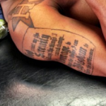 DeAndre Jordan's right arm tattoo