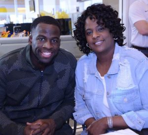 Draymond Green with his mother Mary Babers