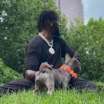 Jason Pierre-Paul and his pet dog