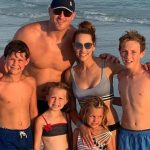 Jason Witten and his wife Michelle Witten with his children