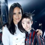 Jennifer Connelly and her son Stellan Bettany