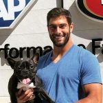 Jimmy Garoppolo and his pet dog