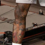 John Wall right leg tattoos