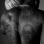 John Wall's back tattoos