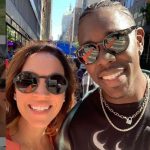 Jrue Holiday with his wife Lauren Holiday