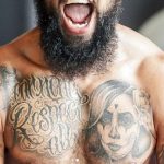 Keenan Allen chest tattoos