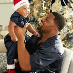 Khalil Mack with his son