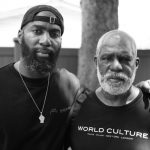 Malcolm Jenkins with his father W. Lee Jenkins