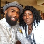 Malcolm Jenkins with mother Gwendolyn Jenkins