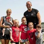 Matt Schaub and his wife and his son and daughters