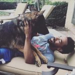 Mike Conley and his pet dog Rio