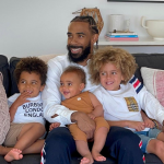 Mike Conley with his three son.