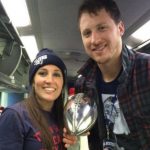 Nate Solder with his wife Lexi Allen 