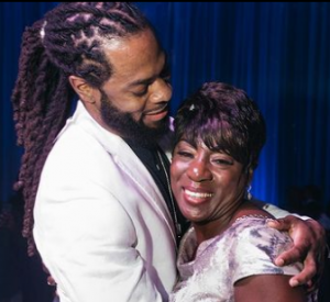 Richard Sherman and his mother Beverly Sherman