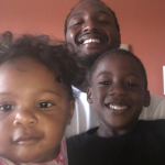 Robert Quinn with his two children