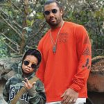 Russell Wilson with step-son Future