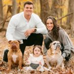 Ryan Kerrigan with wife daughter and pets