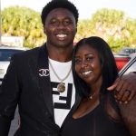Sammy Watkins with his mother Nicole McMiller