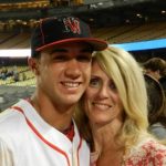 Adam Wainwright with his mother Nancy Wainwright