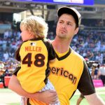 Andrew Miller with his son Max Miller
