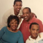 Channing Frye with his parents and brother