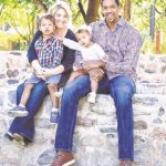 Channing Frye with wife and kids