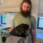 Charlie Blackmon with his pet dog