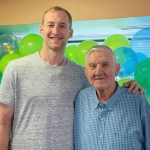 Cody Zeller with his grandfather
