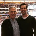 Cole Hamels with his father Gary Hamels